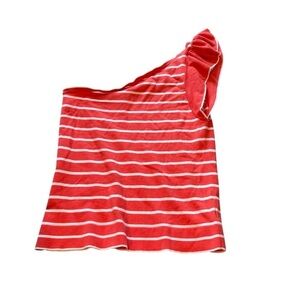 Lilly Pulitzer One-Shoulder Striped Knit Top – Size XL